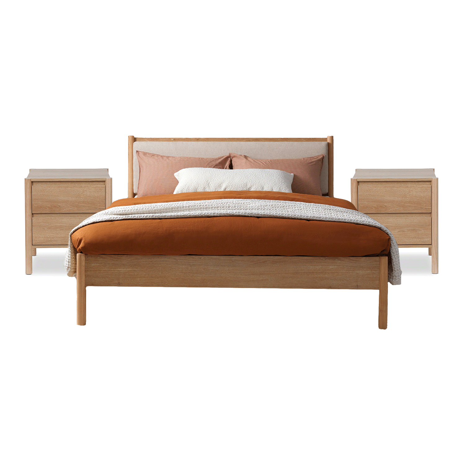 Blair Natural Three Piece Bedroom Set - Mocka Australia