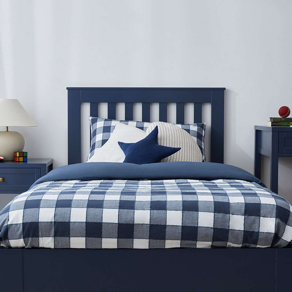 Hamptons King Single Bed - Midnight