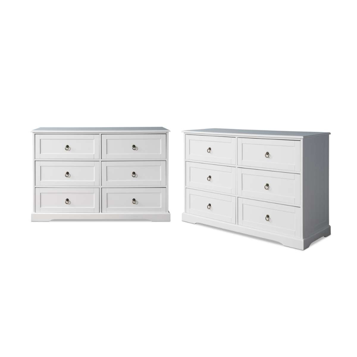 Hamptons Six Drawer - Wide Bundle - Mocka Australia