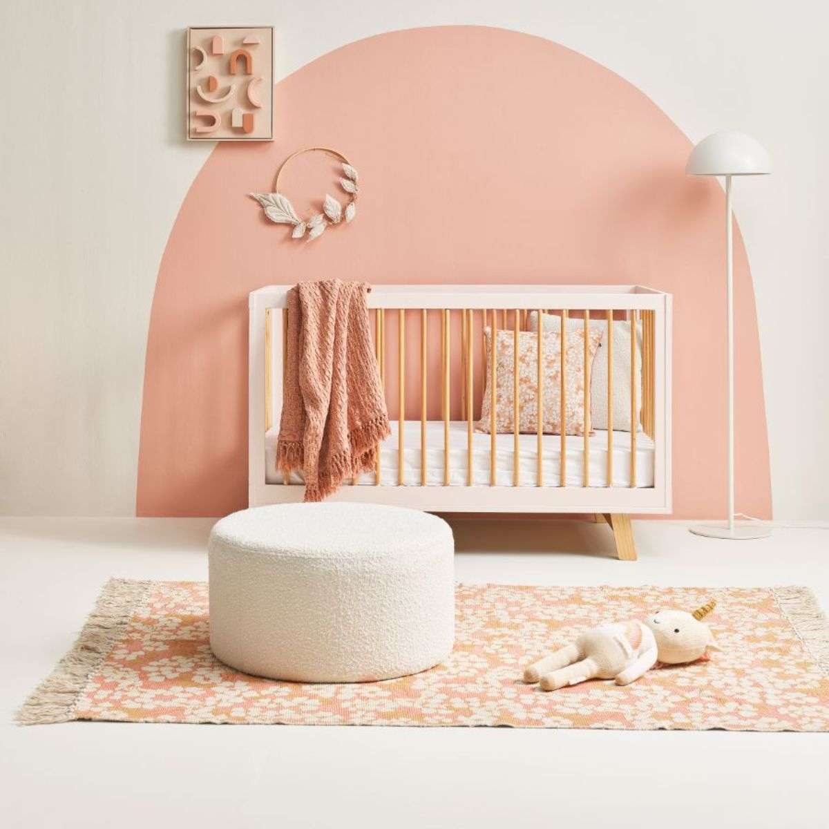 Aspen Classic Cot - White/Natural