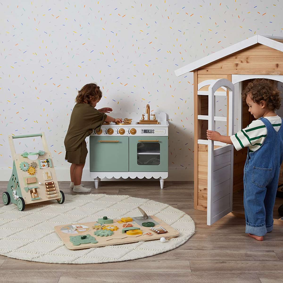 Kids Cottage Kitchen - Sage Green