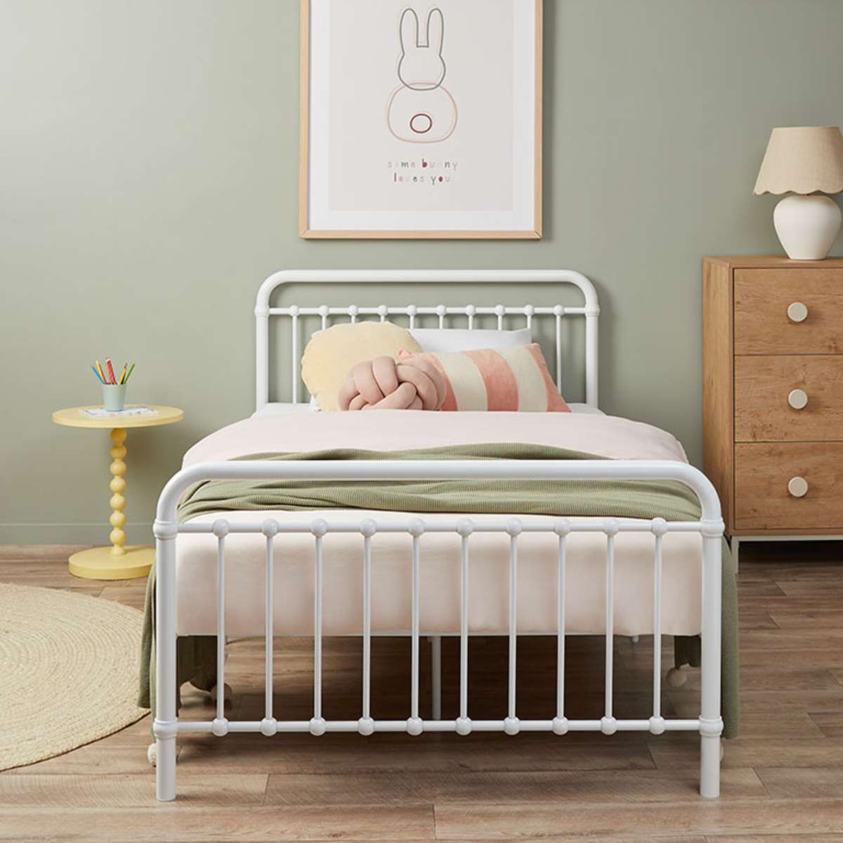 Sonata Bed - Single - White