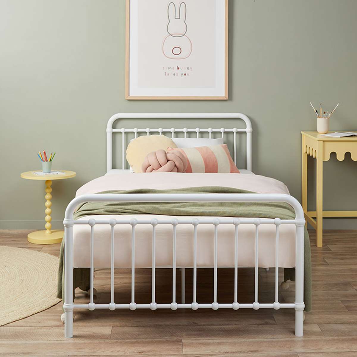 Sonata Bed - Single - White