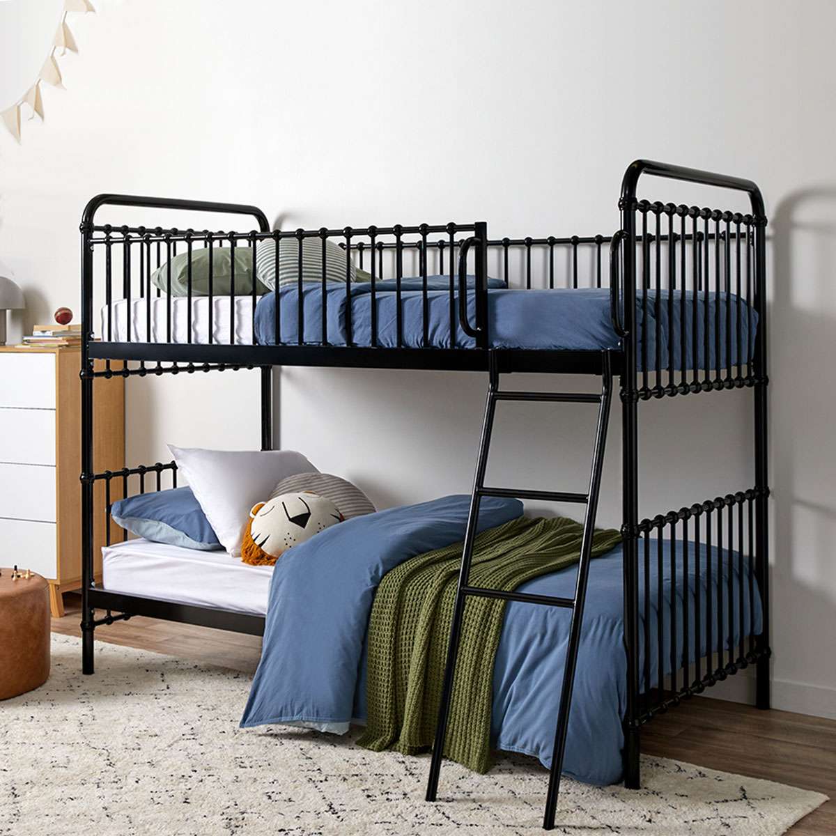 Sonata Bunk Bed - Black - Mocka Australia