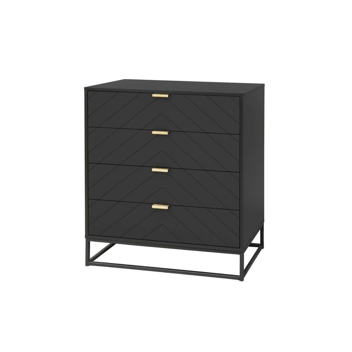 Inca Four Drawer - Black - Mocka Australia