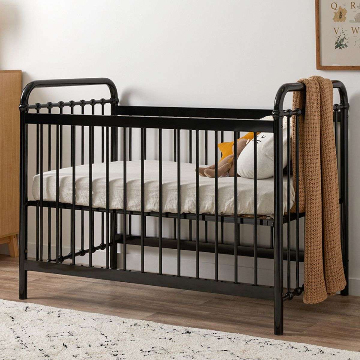 Sonata Black 3-in-1 Cot Conversion Bundle - Mocka Australia