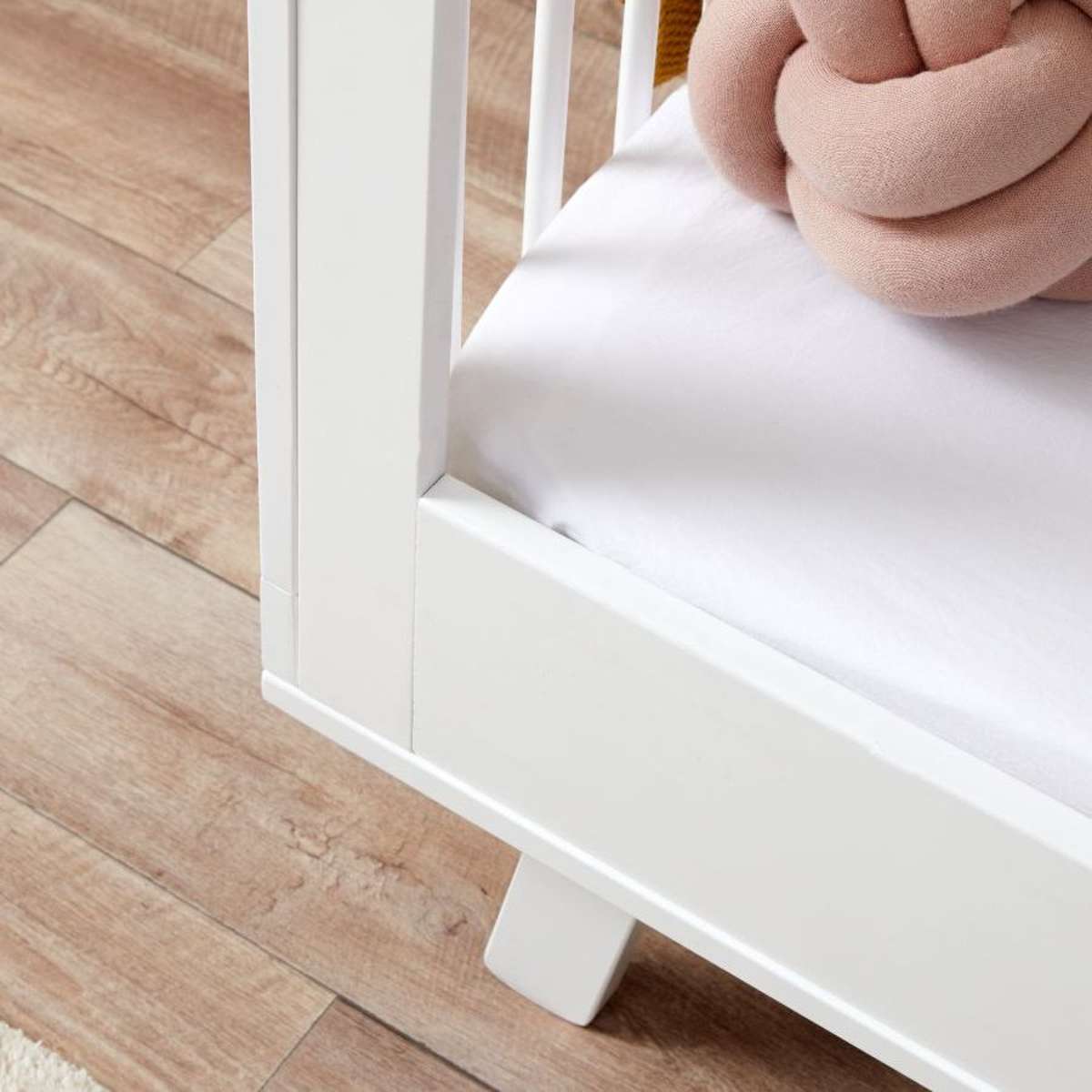 Aspen Cot Toddler Bed Conversion - White - Mocka Australia