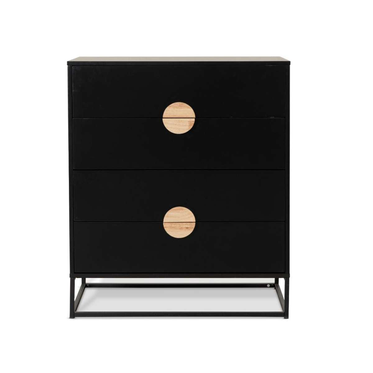 Eclipse Four Drawer - Black