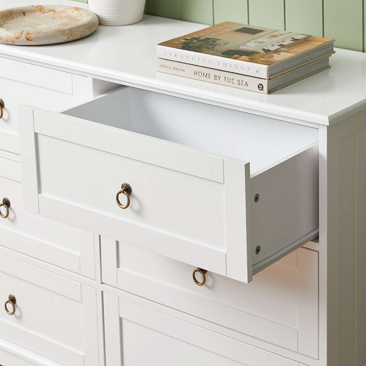 Hamptons Six Drawer - Wide