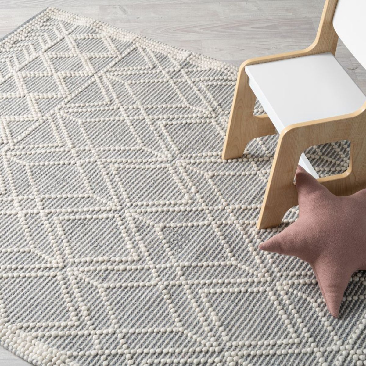 Greta Floor Rug - Natural/Grey - Large - Mocka Australia