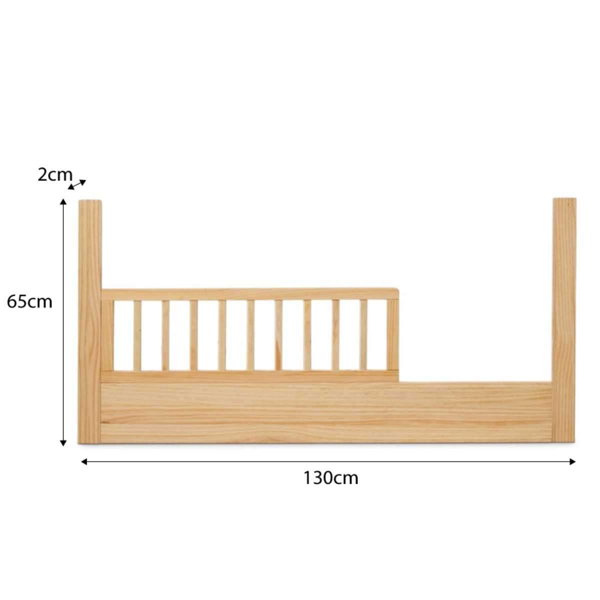 Aspiring White/Natural 3-in-1 Cot Natural Conversion Bundle - Mocka Australia