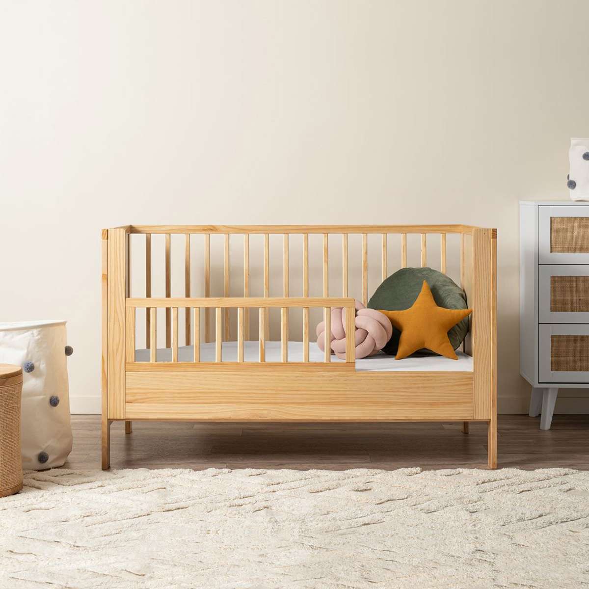 Aspiring Natural 3-in-1 Cot Conversion Bundle - Mocka Australia