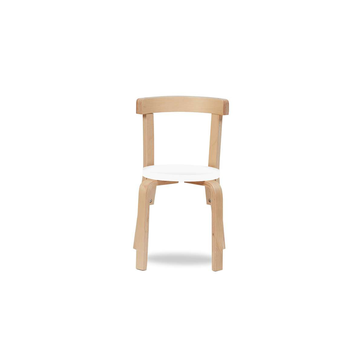 Hudson Kids Chair - Set of 2 - White/Natural