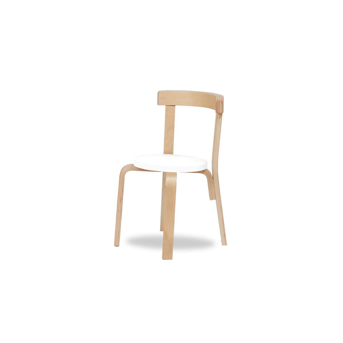 Hudson Kids Chair - Set of 2 - White/Natural