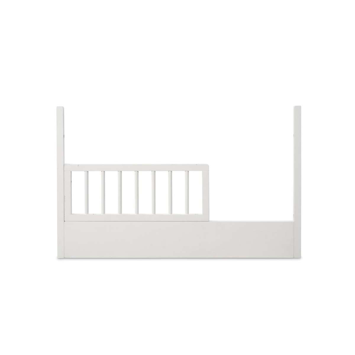 Orlando Contempo Cot Toddler Bed Half Frame - White