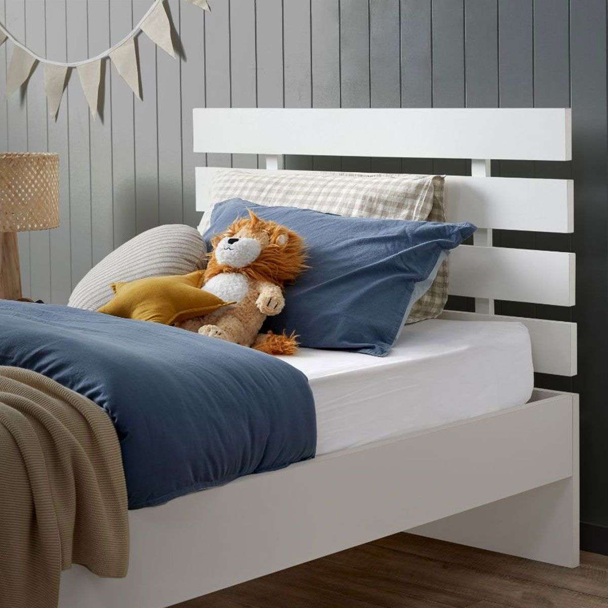 Soren Single Bed White Kids Bedroom Furniture Beds