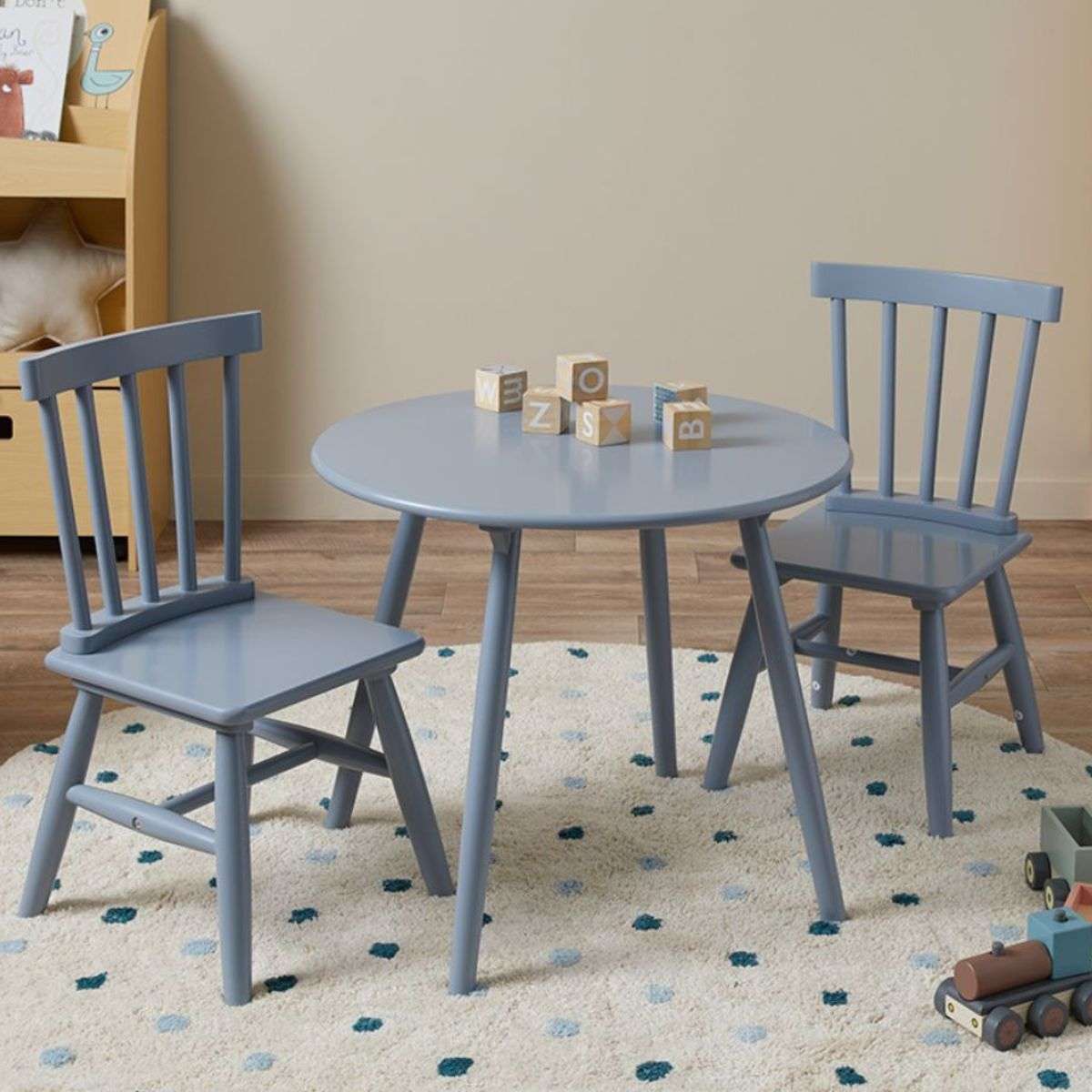 Annie Kids Round Table Charcoal Kids Furniture