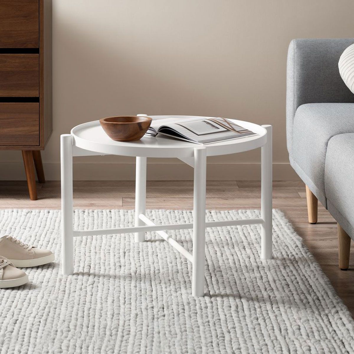 Olwyn Coffee Table - White - Mocka Australia