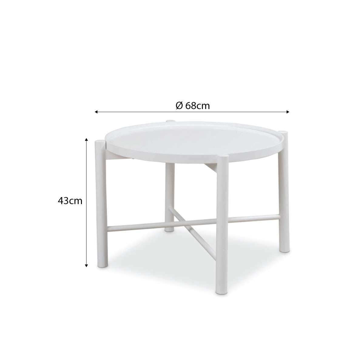 Olwyn Coffee Table - White - Mocka Australia