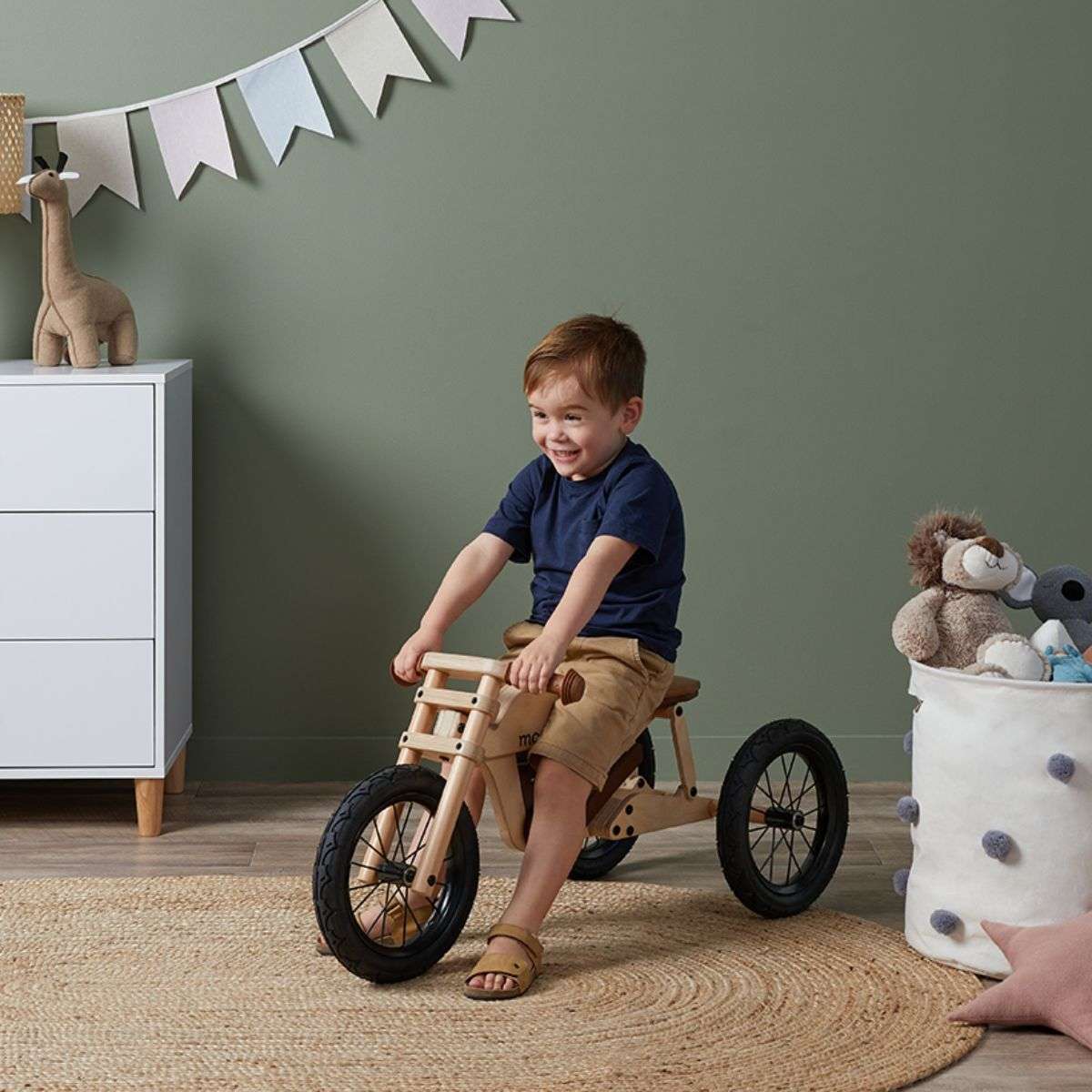 Brando 2 in 1 Wooden Trike/Balance Bike - Mocka Australia