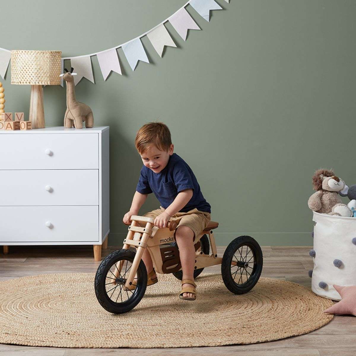 Brando 2 in 1 Wooden Trike/Balance Bike - Mocka Australia