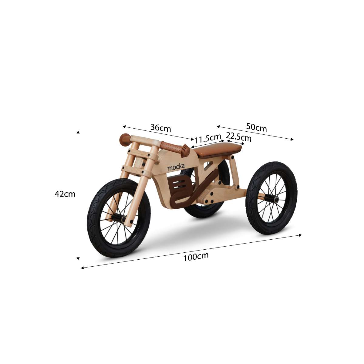 Brando 2 in 1 Wooden Trike/Balance Bike - Mocka Australia