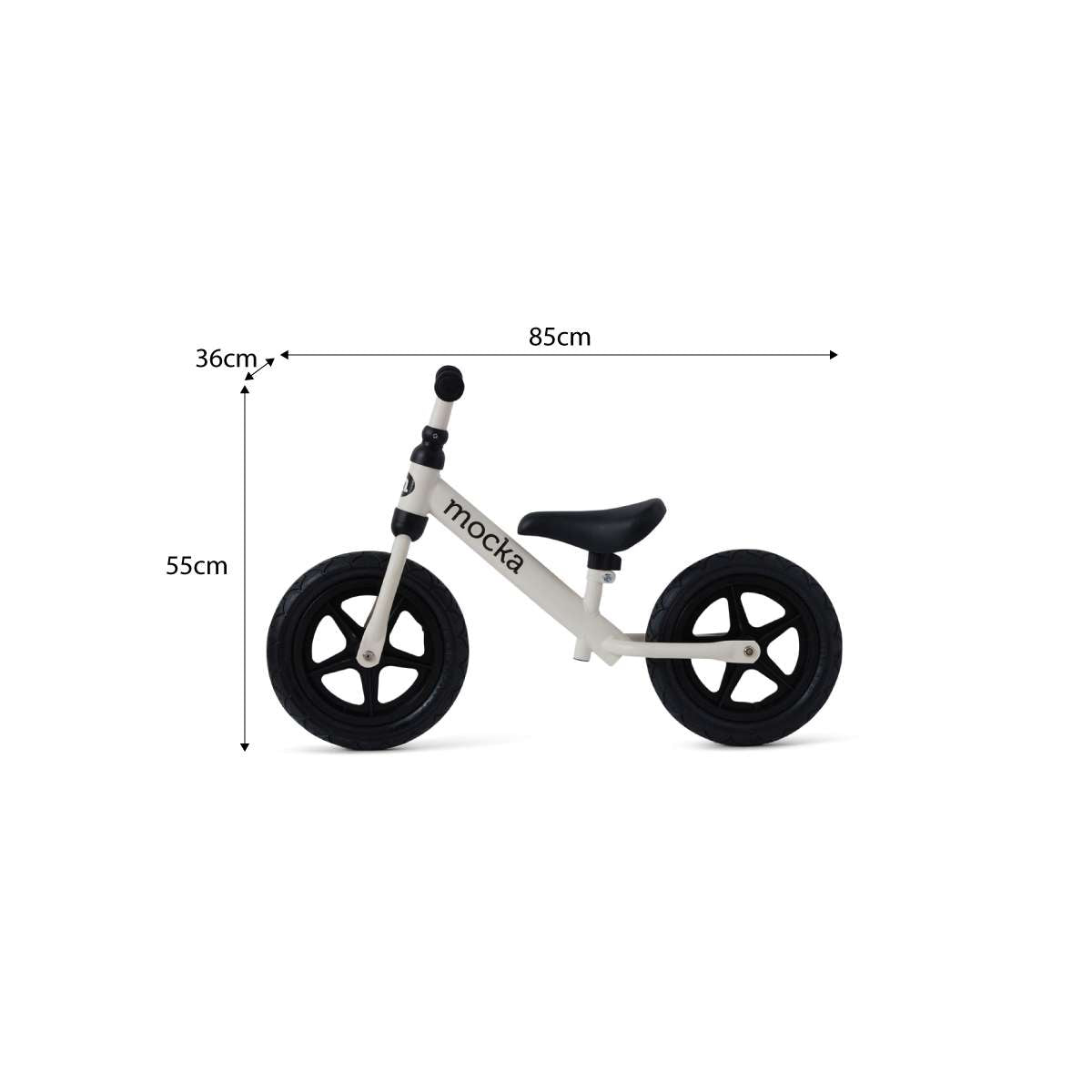 Mocka Rocket Bikes White Kids Balance Bikes