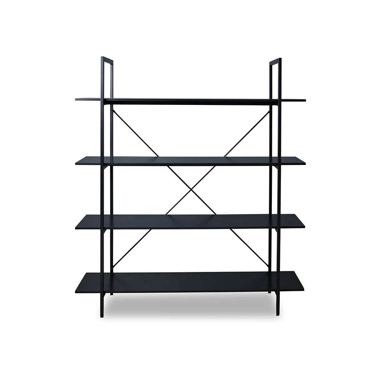 Porto Bookcase - All Black - Mocka Australia