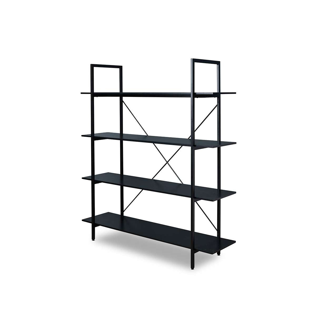 Porto Bookcase - All Black - Mocka Australia