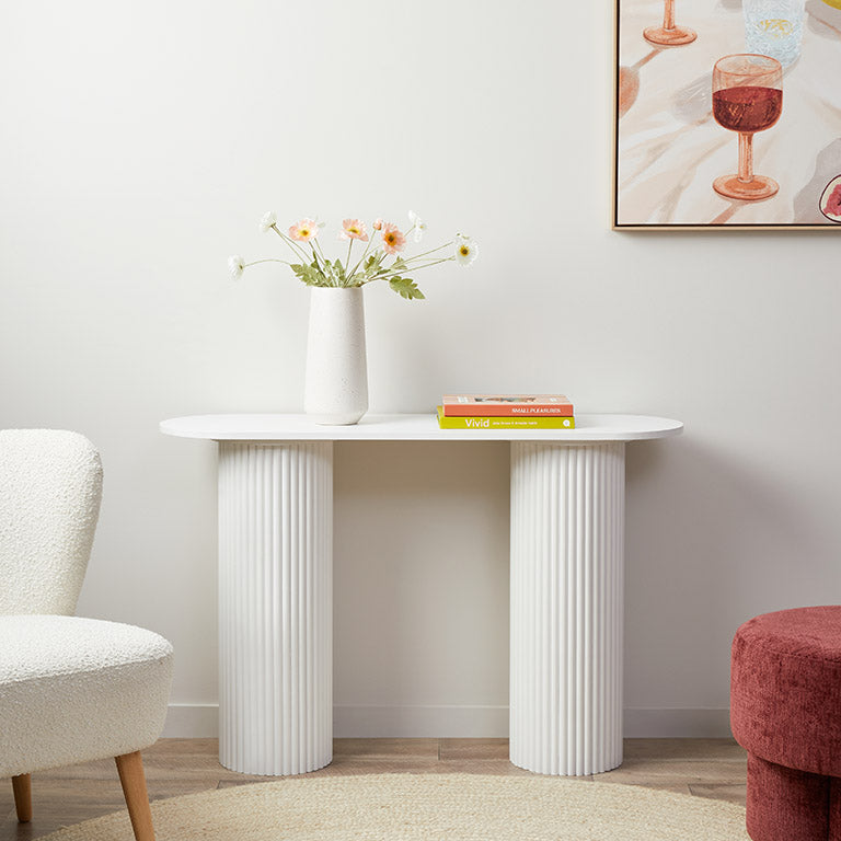 Eve Console Table - White