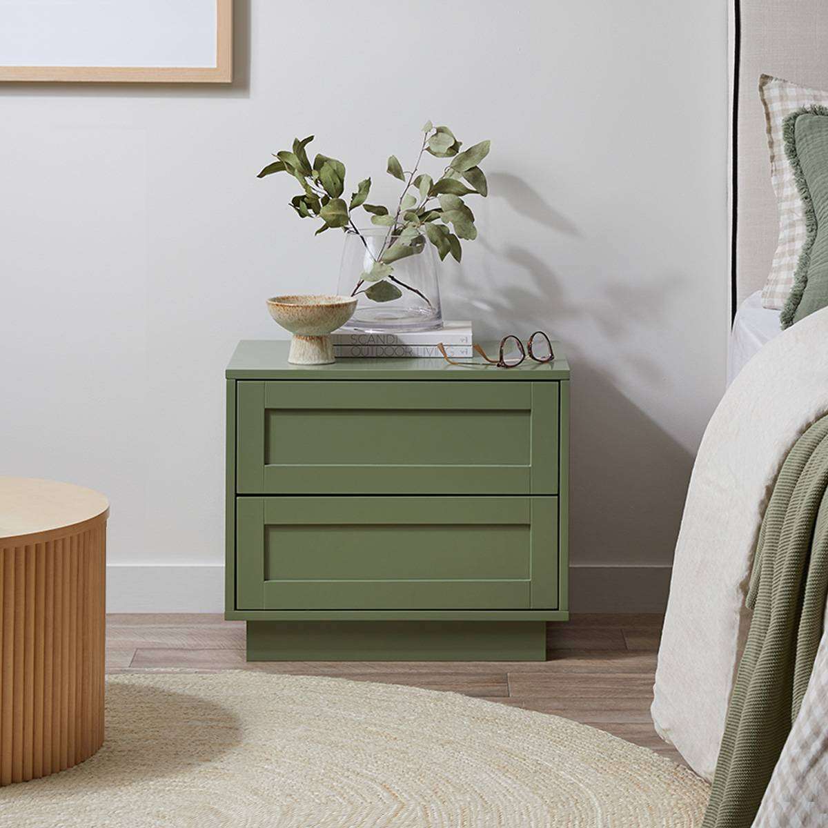 Eros Bedside Table - Sage Green Bundle - Mocka Australia