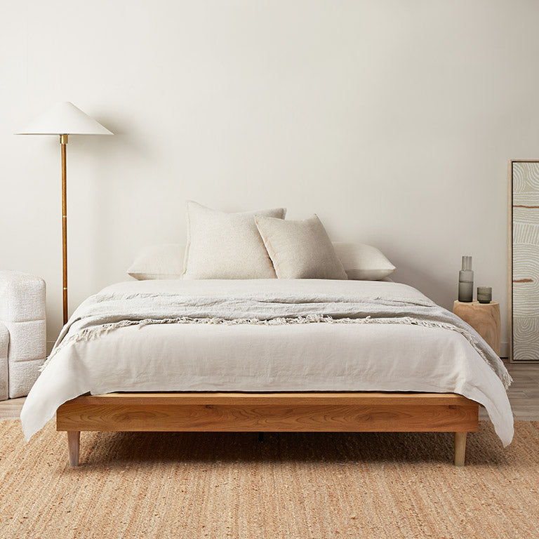 Queen Bed Base - Natural