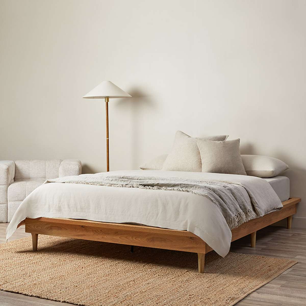 Queen Bed Base - Natural