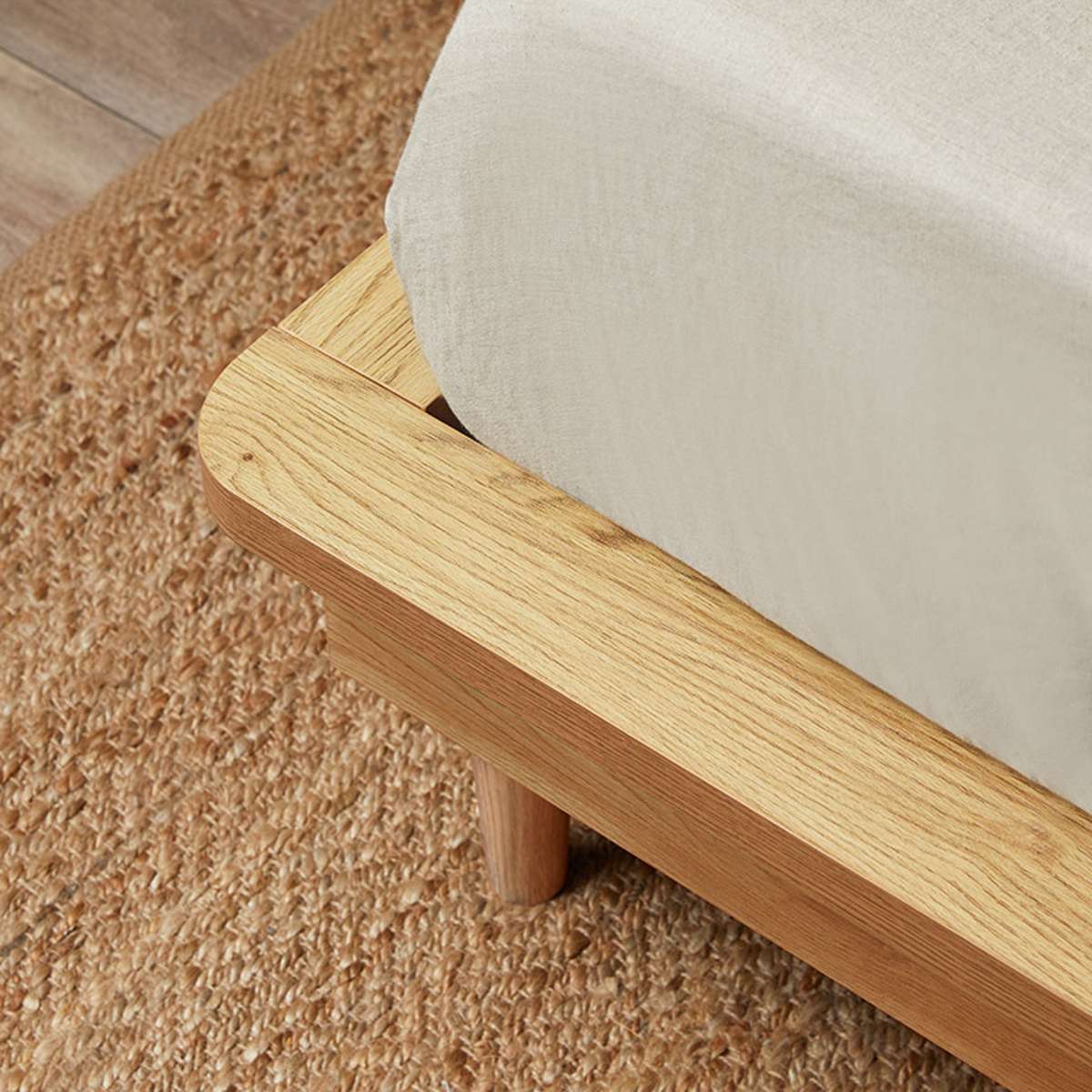 Queen Bed Base - Natural