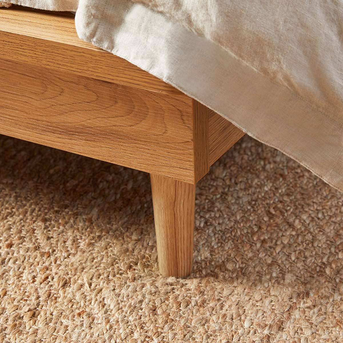 Queen Bed Base - Natural