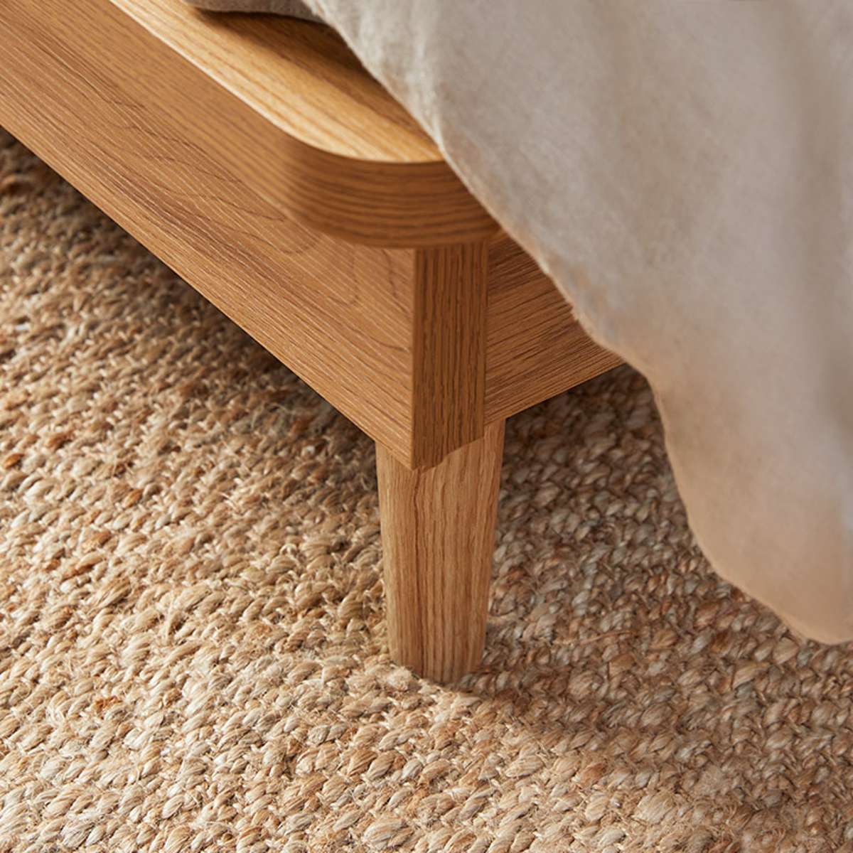 Queen Bed Base - Natural