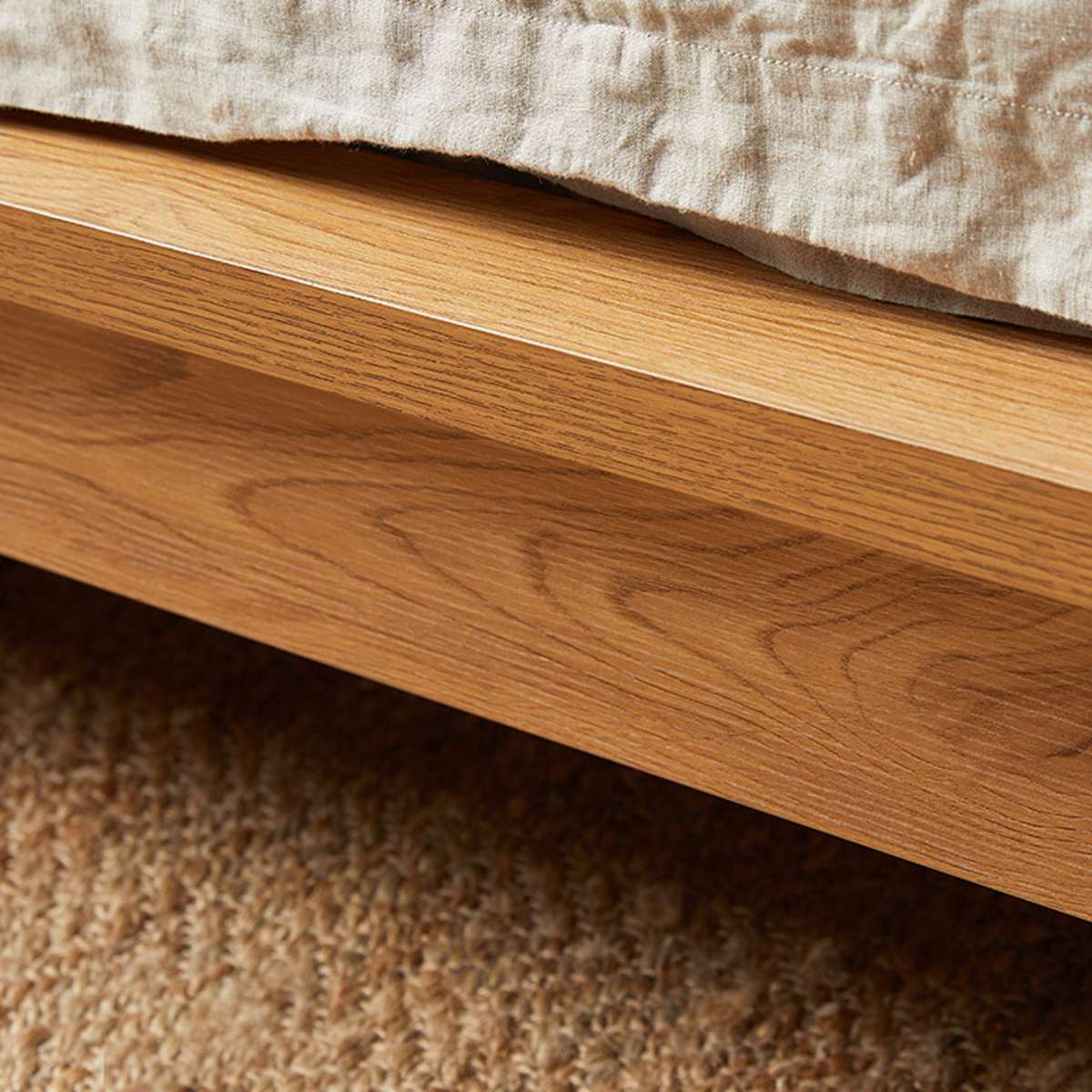 Queen Bed Base - Natural