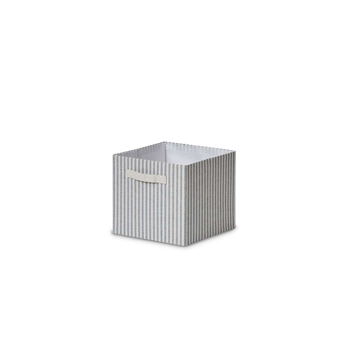 Hamptons Stripe Cube Basket - Mocka Australia