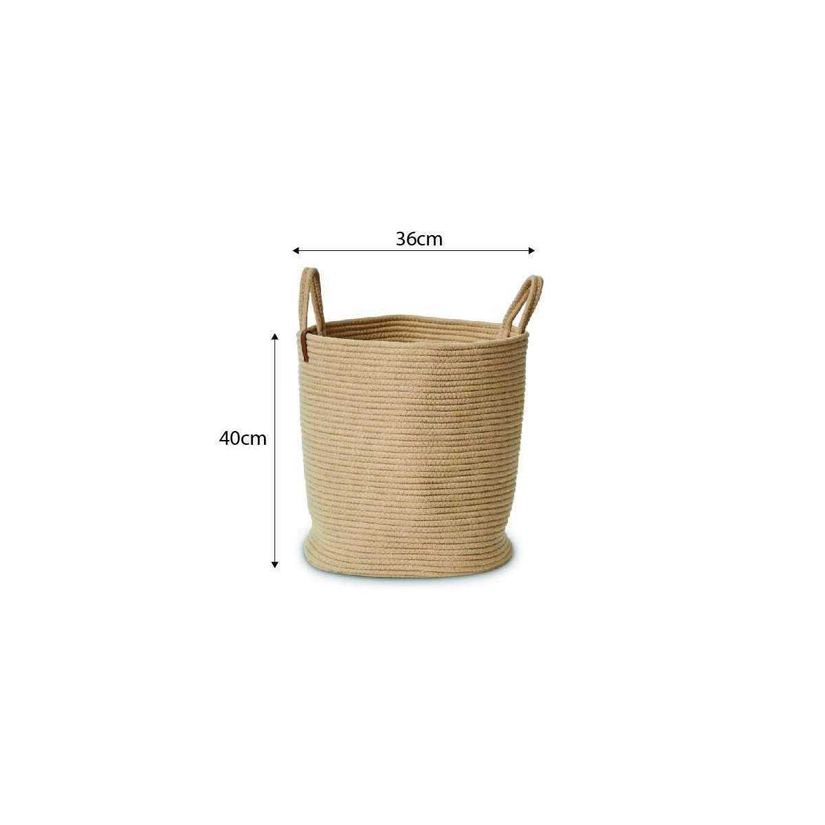 Southampton Cotton Rope Basket - Natural