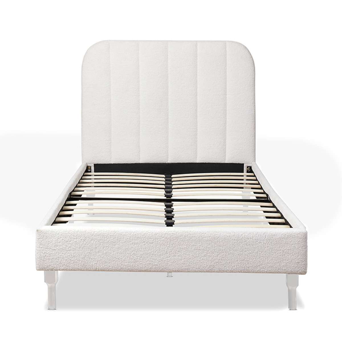 Belinda Boucle Teddy King Single Bed - Ivory