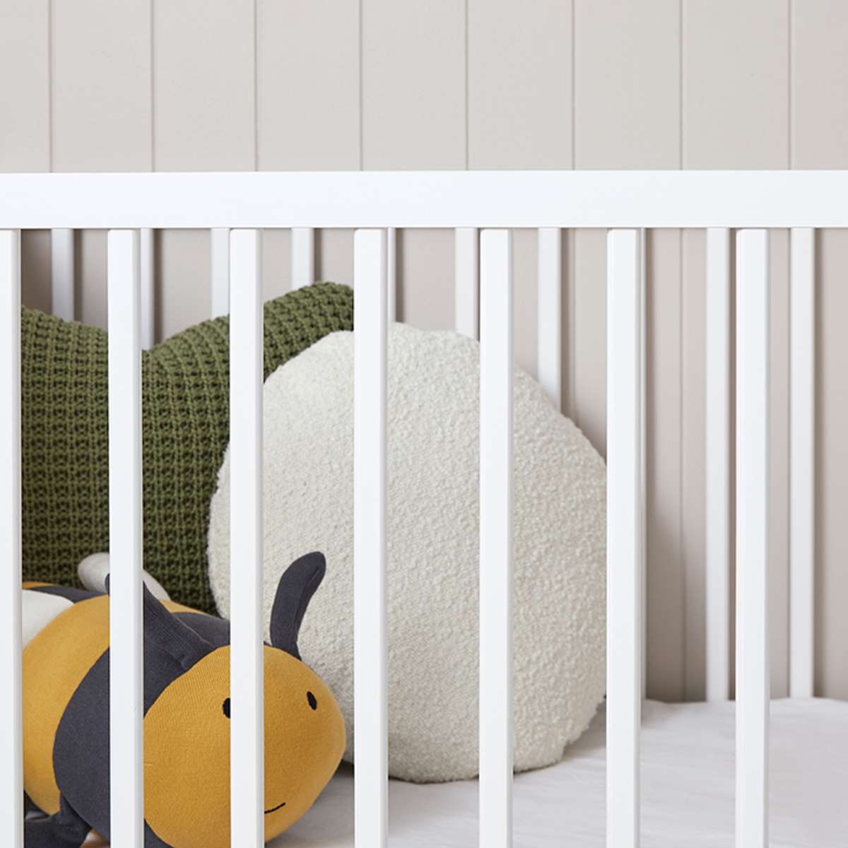 Aspiring Classic Cot White Natural Baby Cots Nursery