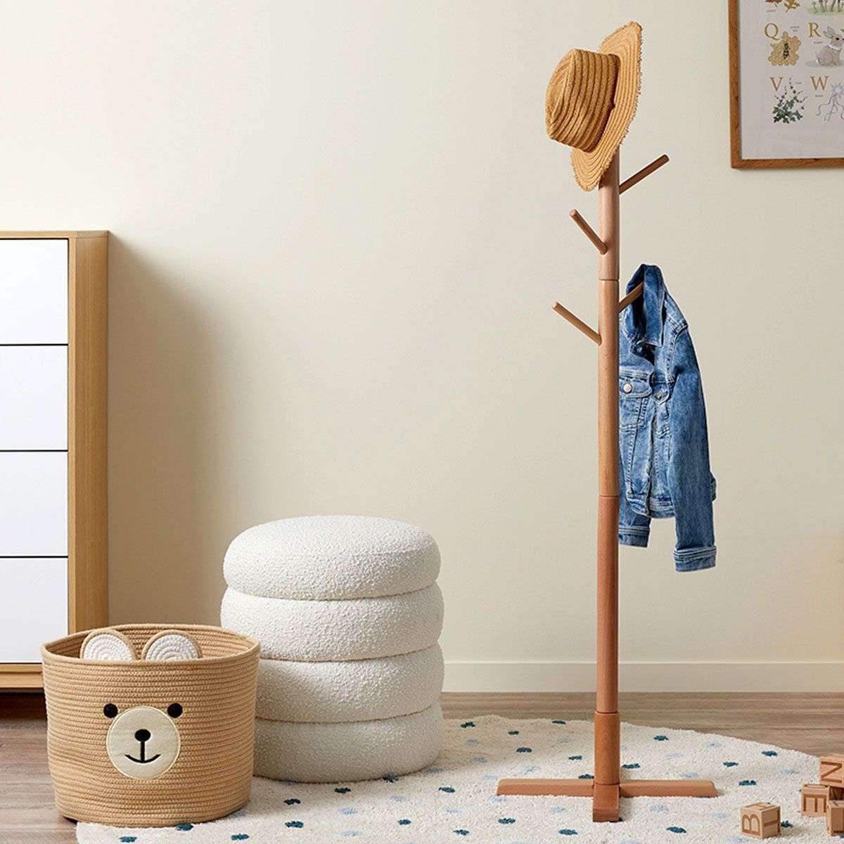 Free standing wooden hat rack sale