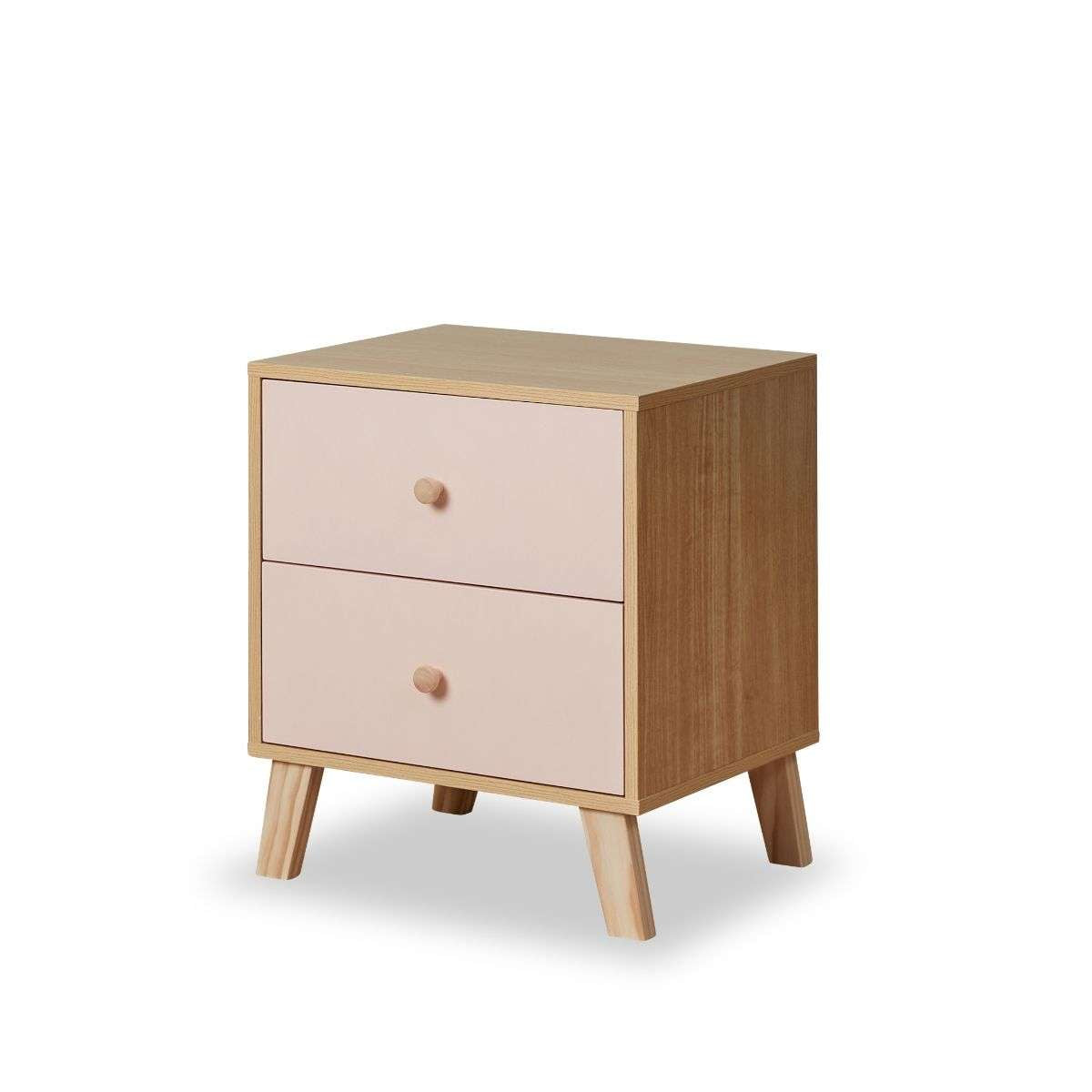 Aspen Bedside Table - Pink - Mocka Australia