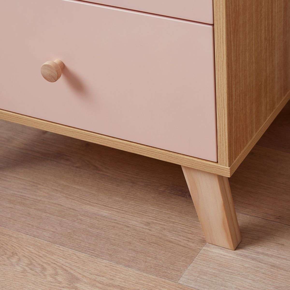 Aspen Bedside Table - Pink - Mocka Australia