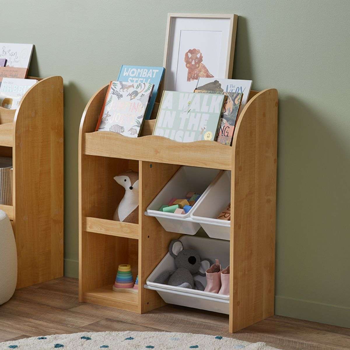 Theo Kids Bookshelf and Tub Organiser - Mocka Australia