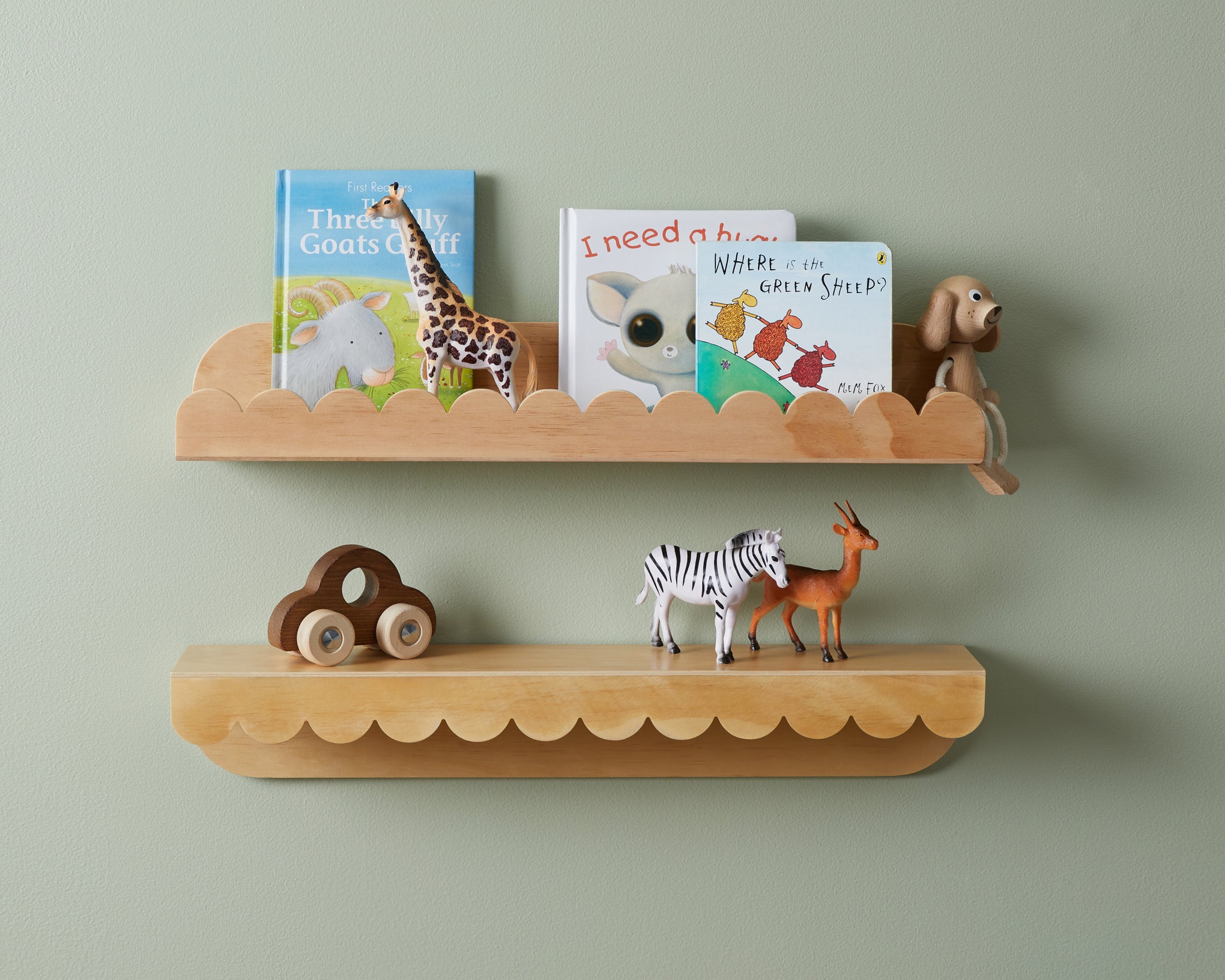 Sarah Scalloped Wall Shelf