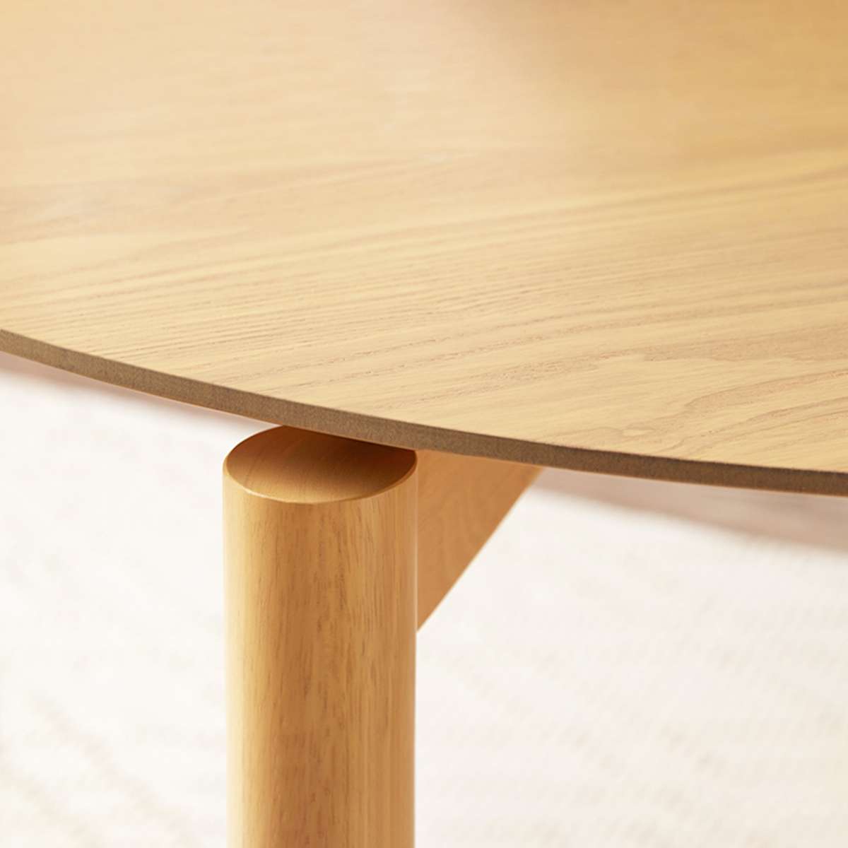 Leon 4 Seater Dining Table - Natural - Mocka Australia