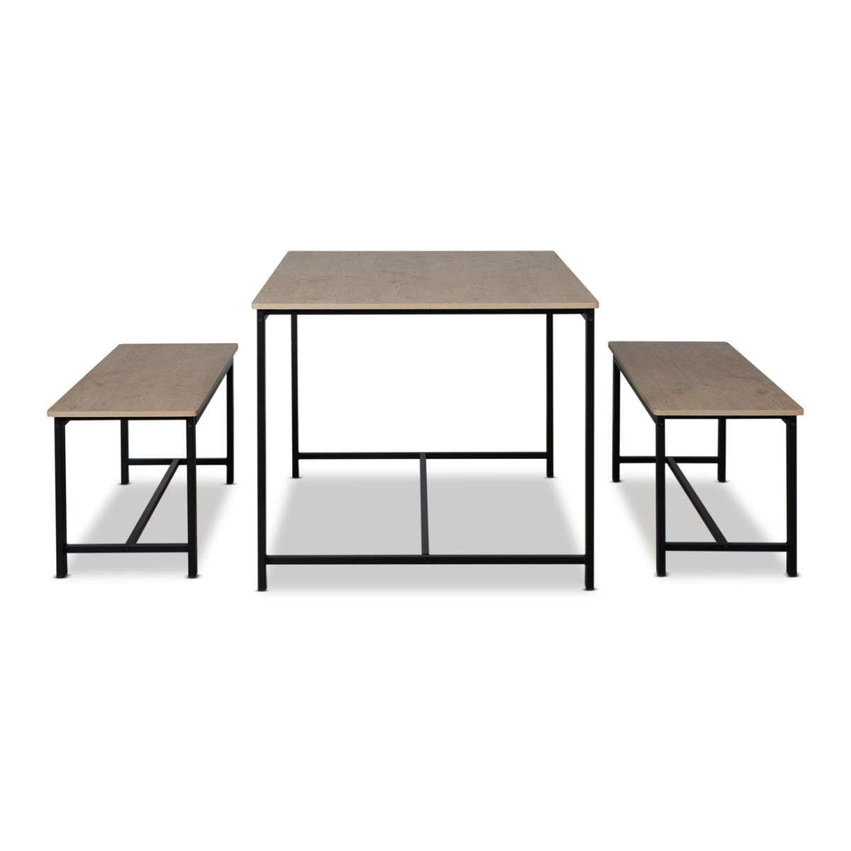 Reese 4 Seater Dining Set - Black