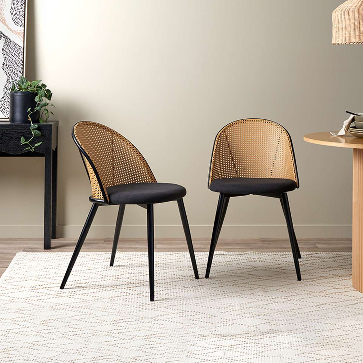 Avila Dining Chair - Black Set of Four Bundle