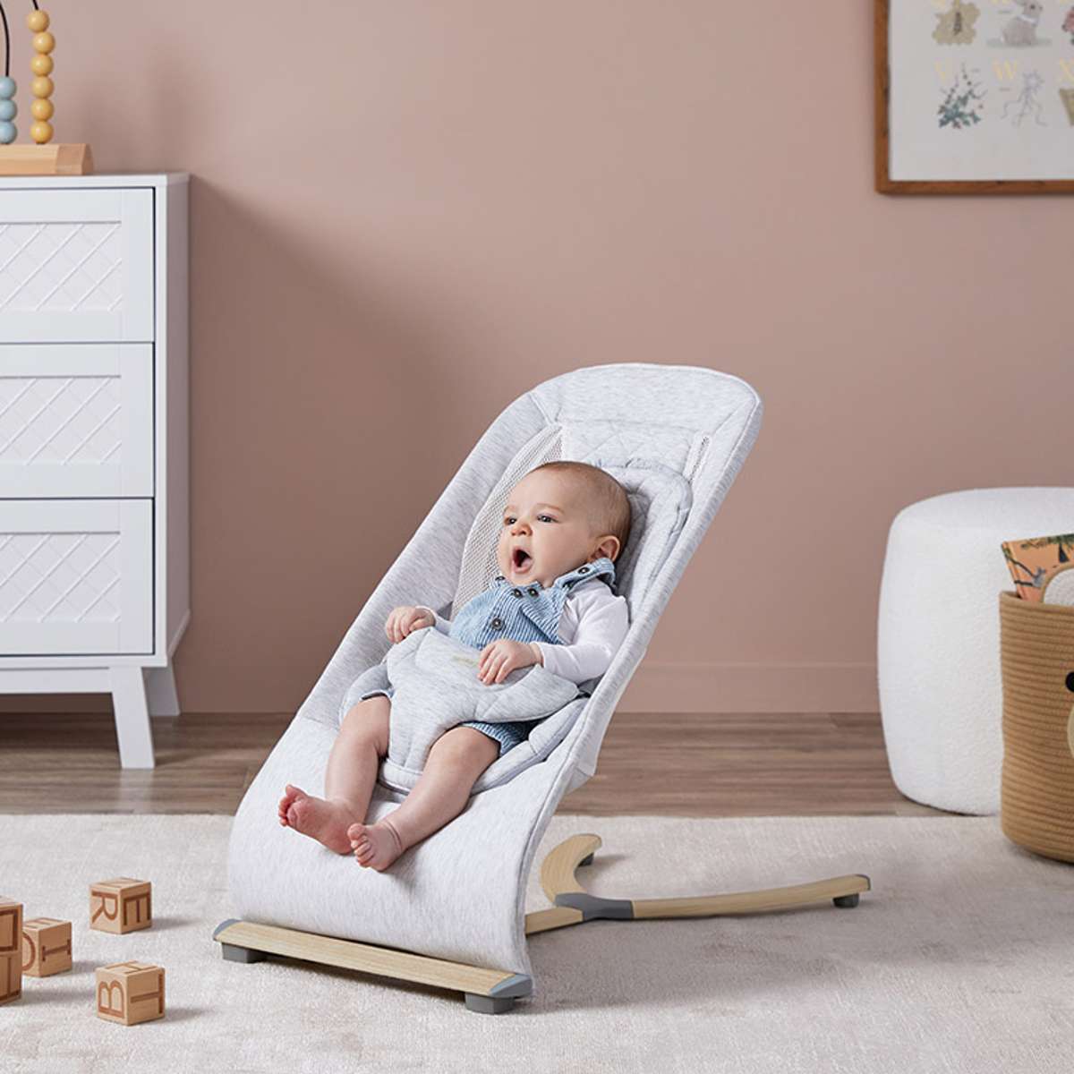 Aubrey Padded Bouncer - Soft Grey